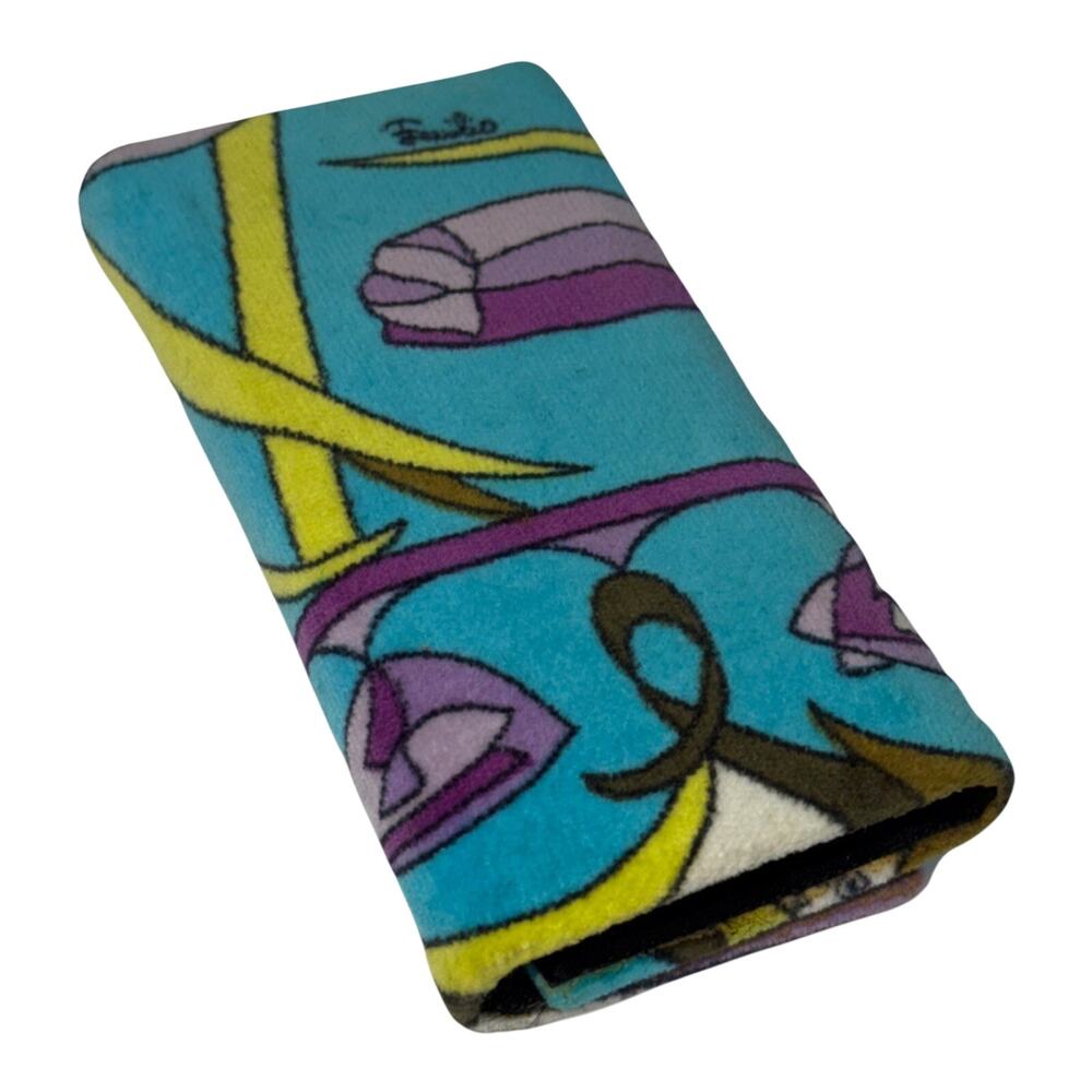 Pucci Summer Vintage Emilio Pucci Velvet Key Holder Italy 6 Hook 1960s Floral